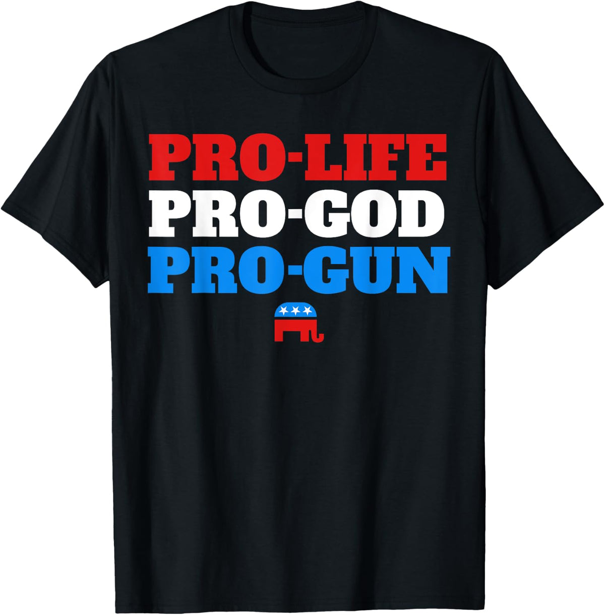 Pro Life God Gun Patriotic Conservative T Shirt For Women Men T Shirt Everyday Wear