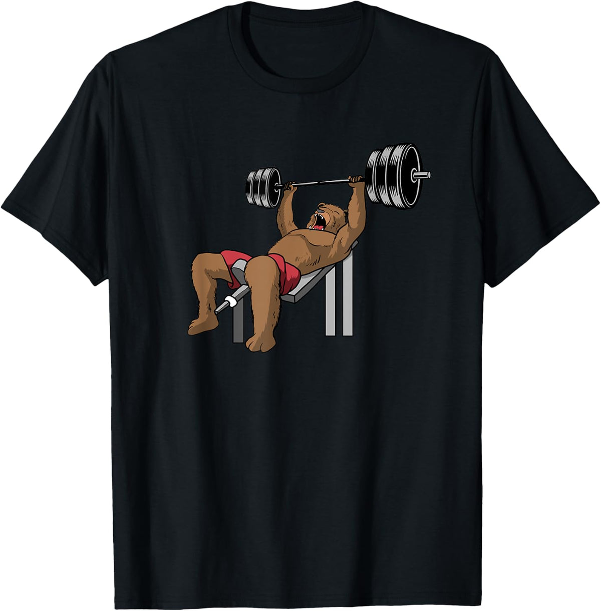 Powerlifter Weightlifting Bench Press Bear Powerlifting Apparel Clean Design