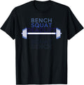Bench Squat Deadlift Workout Fitness Weightlifting Hustle Apparel US Trend