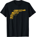 Skull Revolver Gun Apparel Everyday Wear