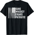 Guns Whiskey Cigars Patriotic America Apparel Clean Design