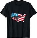 Patriot Usa Flag Gun Tshirt 4th Of July American Pride T Shirt Everyday Wear