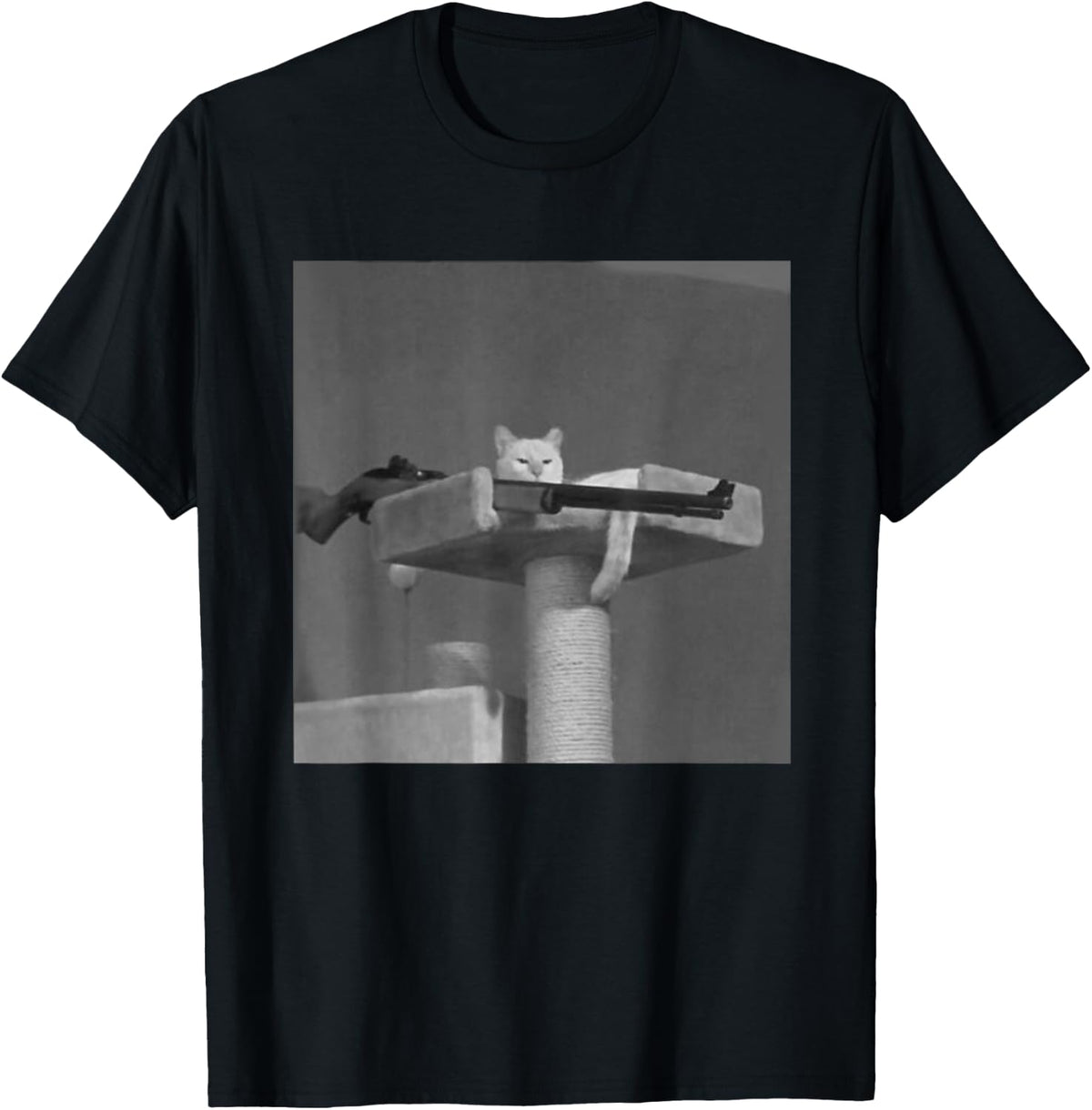 Funny Cat Meme With Gun Ain T No Fun The Cats Got Apparel Clean Design