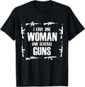 I Love One Woman Several Guns T Shirt Husband Wife 2a Gun T Shirt Premium Print 2
