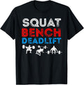 Squat Bench Deadlift Weightlifting Powerlifting Apparel Premium Print