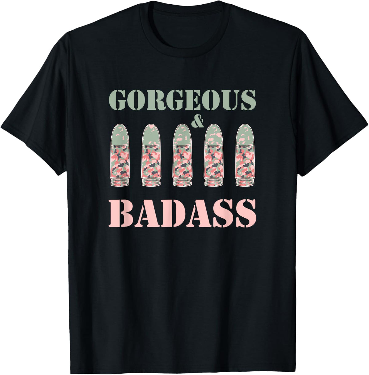 Girls Pro Gun Pink Sage Camo Camouflage Bullets Lovers Apparel Premium Print