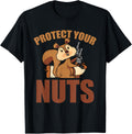 Protect Your Nuts Cool Squirrel Hunters Gun Gift Apparel Clean Design