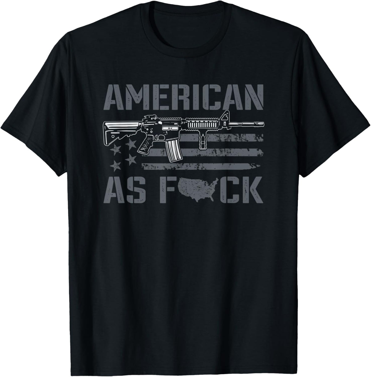 American As F Ck Patriotic Ar15 Rifle 2a Pro Gun Rights T Shirt For Women Men T Shirt Gift Ready