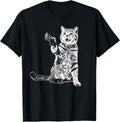 Gun Kitty Funny Cat T Shirt T Shirt Minimal Style