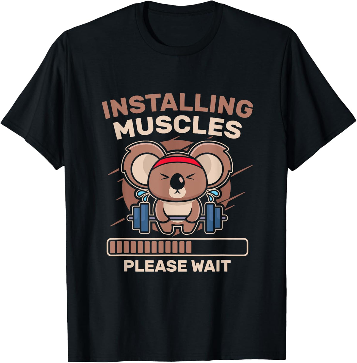 Installing Muscles Funny Gym Workout Apparel Gift Ready