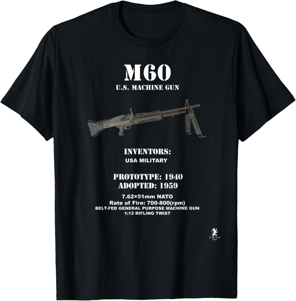 Belt Fed Machine Gun Apparel Premium Print