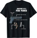 Funny Anatomy Of A Pew Pewer T Shirt Gun Ammo Weapon Lover T Shirt Premium Print 2