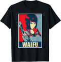 Japanese Anime Waifu Retro Girl With Gun Apparel Clean Design