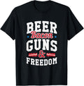Beer Bacon Guns And Freedom Apparel Premium Print