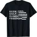 Beer Golf Guns Freedom T Shirt T Shirt Clean Design