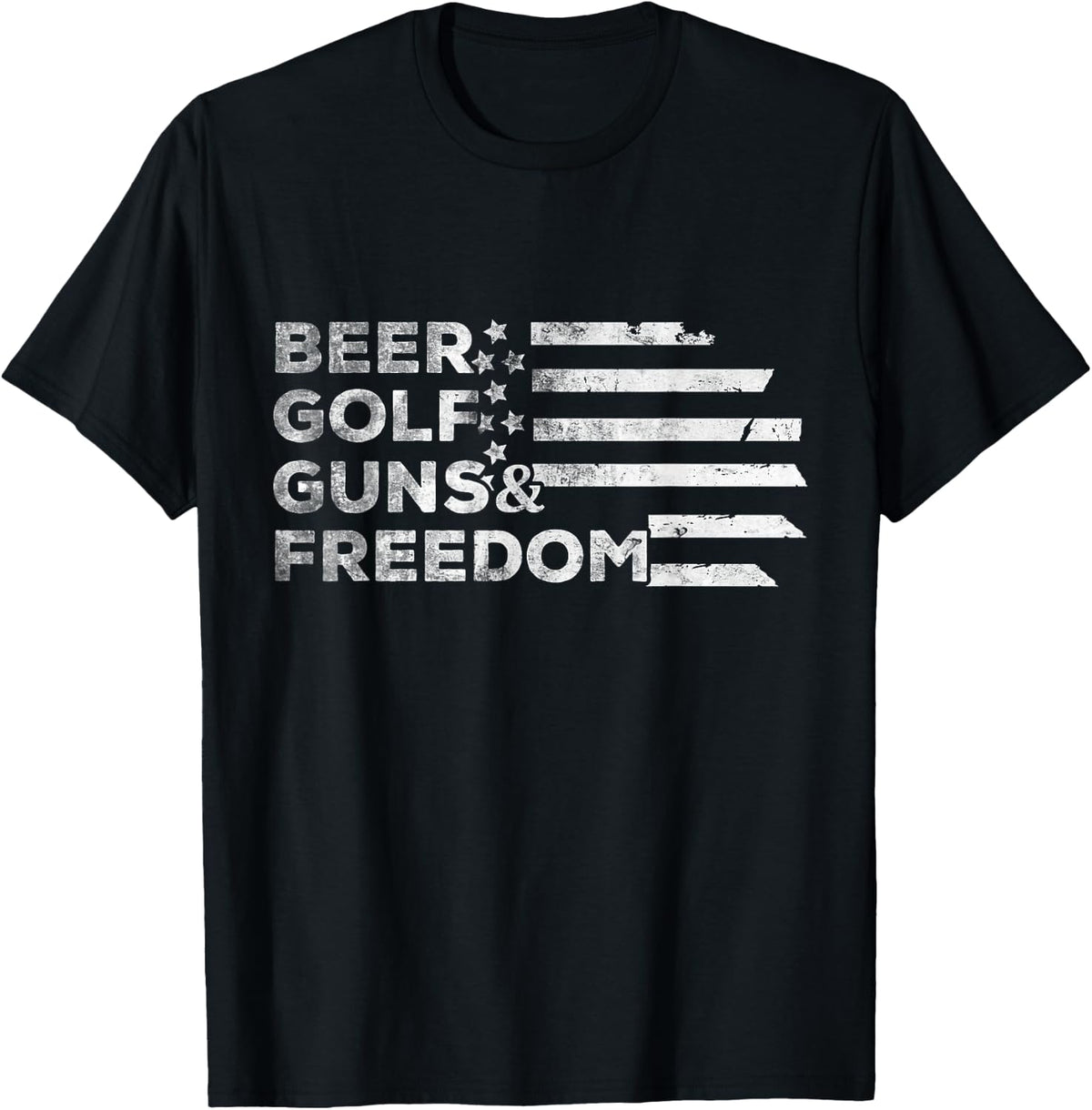 Beer Golf Guns Freedom T Shirt T Shirt Clean Design