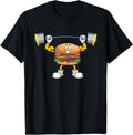 Burger Bench Press Bodybuilding Fitness Workout Gym Lift Apparel Clean Design