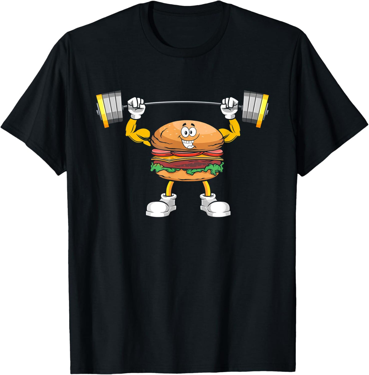 Burger Bench Press Bodybuilding Fitness Workout Gym Lift Apparel Clean Design