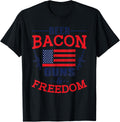 Beer Bacon Guns And Freedom Funny Patriotic T Shirt For Men T Shirt Everyday Wear