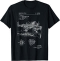 Machine Gun Patent T Shirt Military History Gift Army Tee T Shirt Everyday Wear