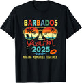 Group Trip Retro Barbados Vacation 2025 Memories Matching Shirt 56