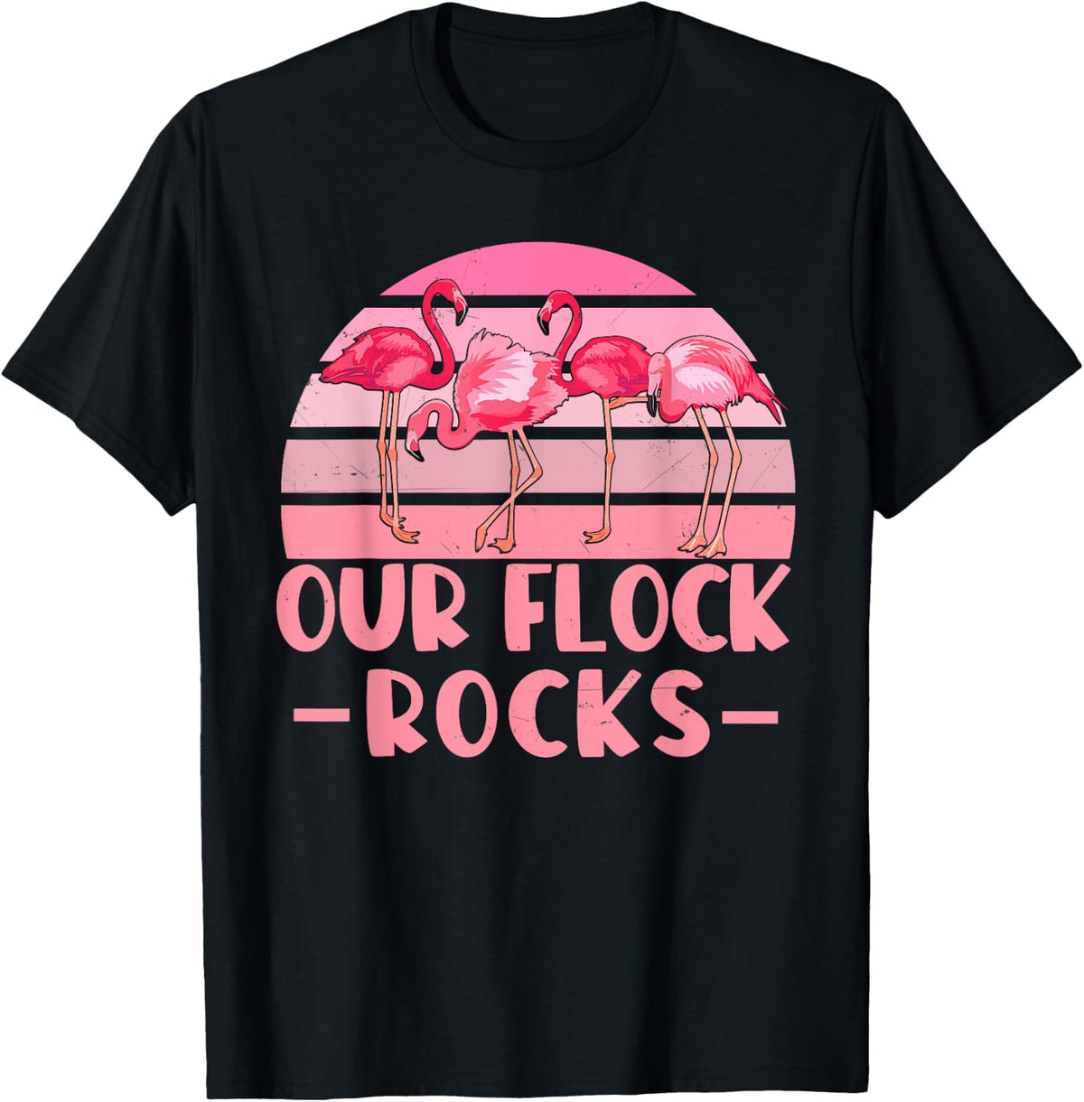 Group Trip Our Flock Rocks Flamingos Lover Family Vacation Shirt 46