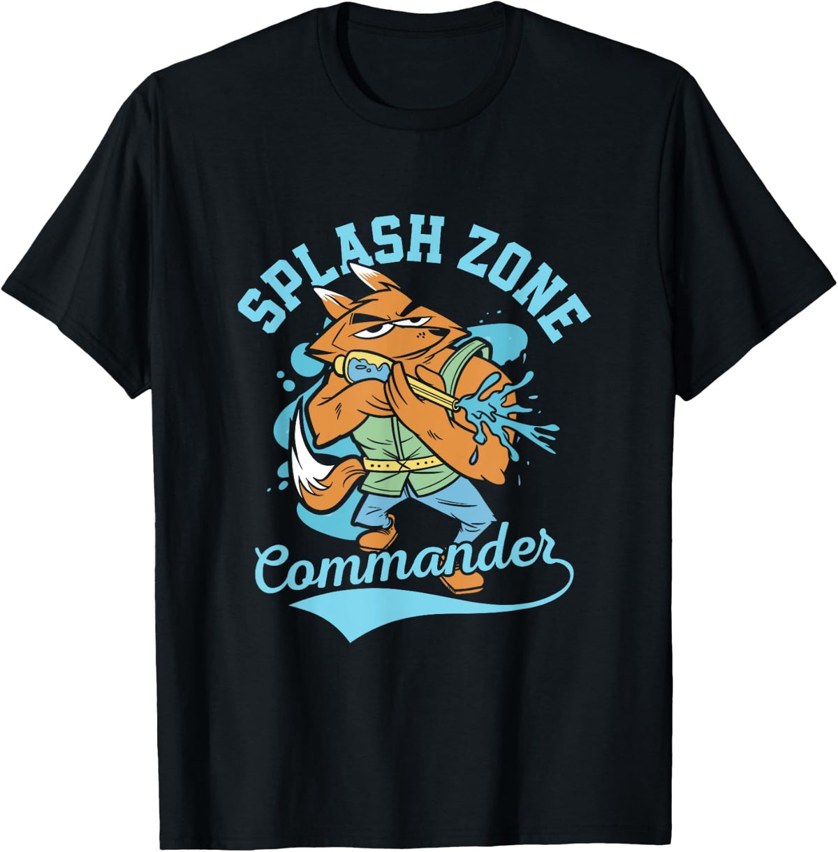 Splash Zone Commander Squirt Gun Summer Water Fun Apparel Everyday Wear