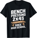 Bench Pressing 2x4s Woodworking Joke Carpenter Humor Apparel Premium Print