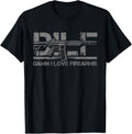 Mens Damn I Love Firearms Shirt Funny Gun American Flag Dilf T Shirt Everyday Wear 2