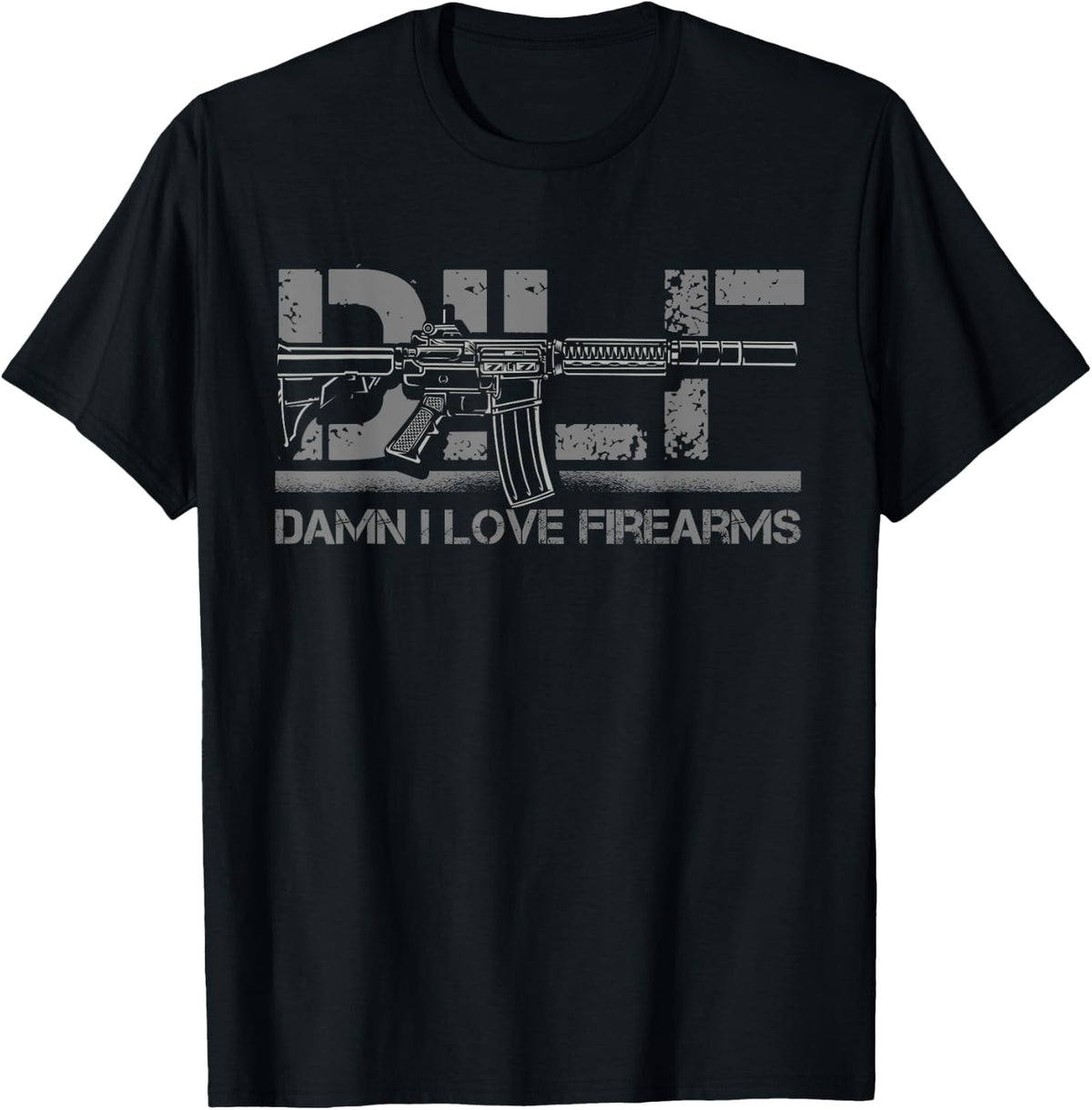 Mens Damn I Love Firearms Shirt Funny Gun American Flag Dilf T Shirt Everyday Wear 2
