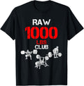Gym Training Fh 1000 Pound Club Member T Shirt Men S Adult Unisex Black Cotton Polyester Modern Lightweight Classic Fit