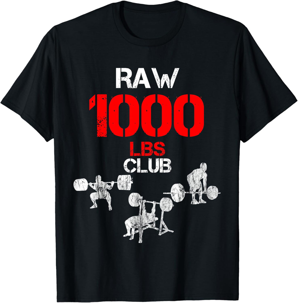 Gym Training Fh 1000 Pound Club Member T Shirt Men S Adult Unisex Black Cotton Polyester Modern Lightweight Classic Fit