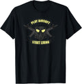 Play Airsoft Start Living Mask And Guns Graphic Apparel Minimal Style