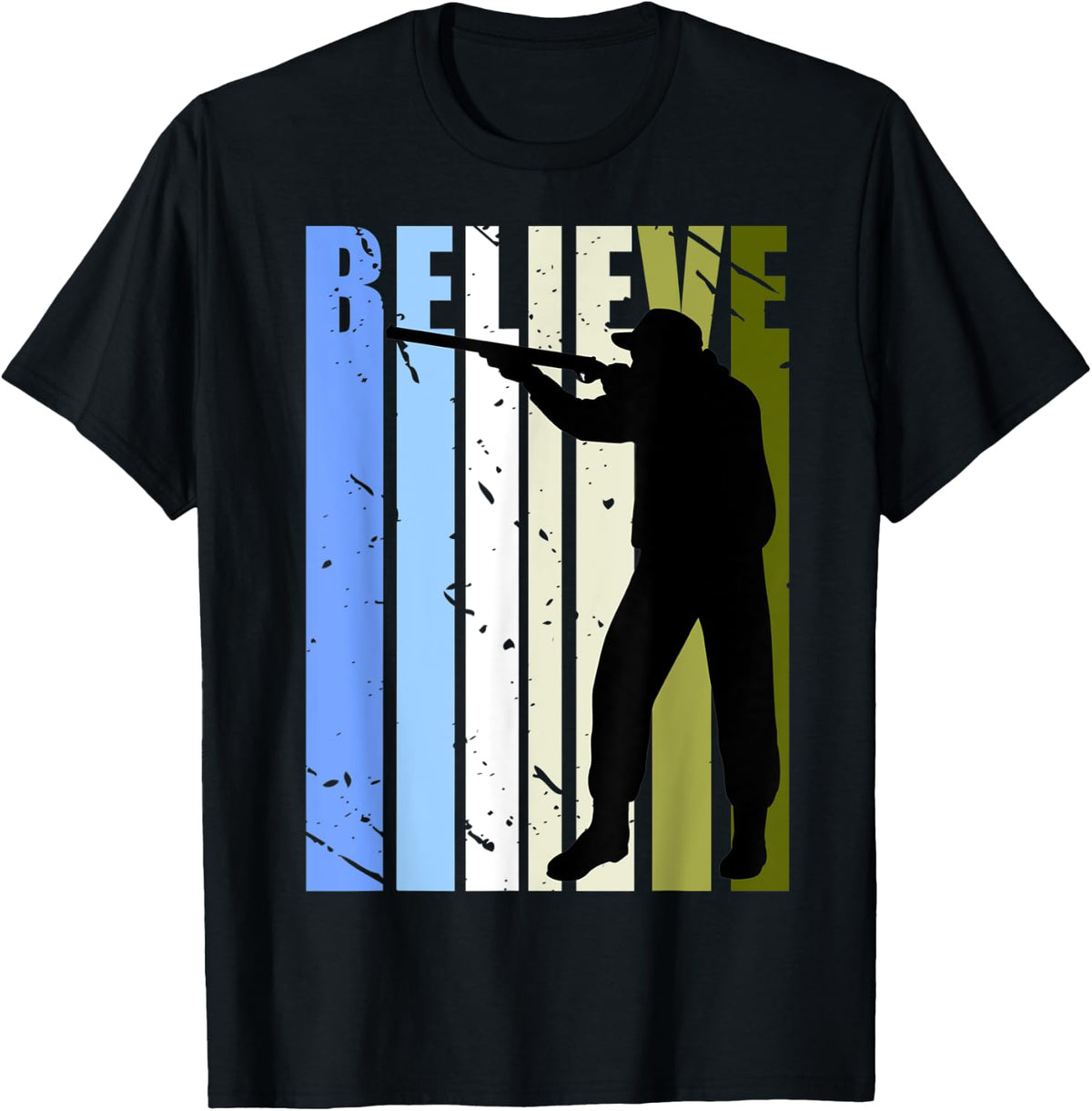 Mens Retro Hunting Shooting Animals Shoot Gun Camoflage Apparel Premium Print