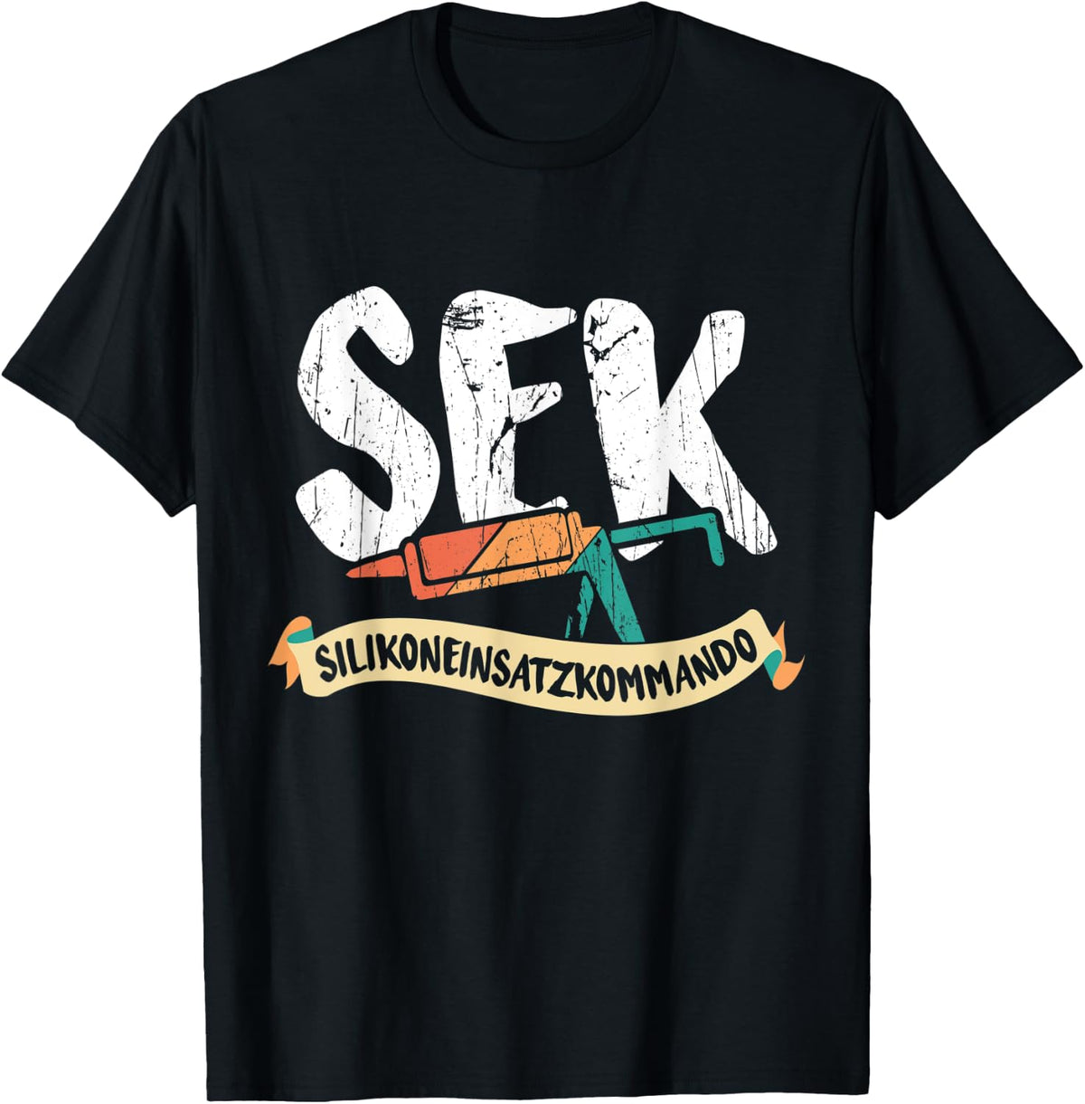 Sek Silicone Insert Commando Home Hand Worker Gun Funny Apparel Everyday Wear