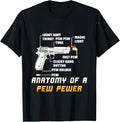 Funny Anatomy Of A Pew Pewer T Shirt Gun Ammo Weapon Lover T Shirt Premium Print 3