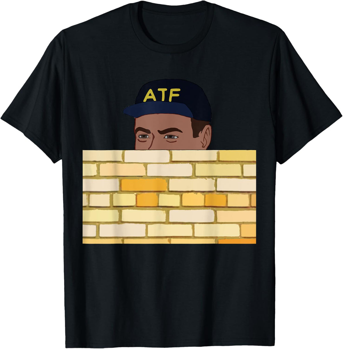 Atf Guy Fence Peeking Libertarian Gun Rights 2a Meme Apparel Everyday Wear