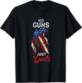 Thin Silver Line Flag For No Guns Just Guts Apparel Minimal Style