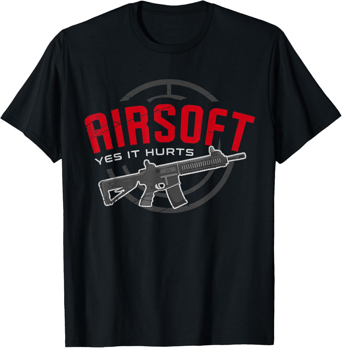 Airsoft Yes It Hurts Outdoor Combat Sport Gun Gift Target Apparel Minimal Style