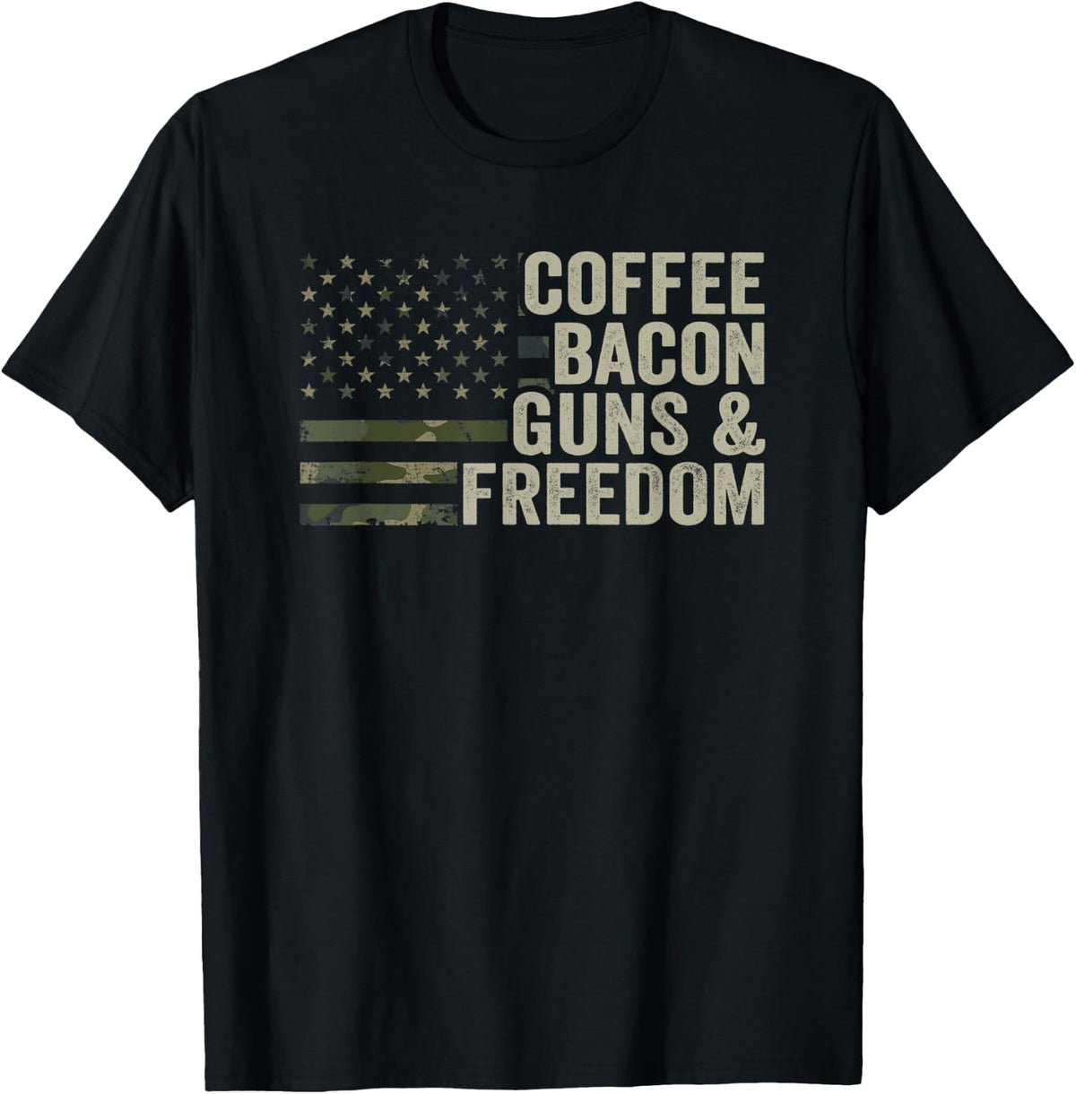 Coffee Bacon Guns Freedom Bbq Grill Gun Camouflage Flag Apparel Gift Ready