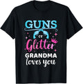 Gender Reveal Guns Or Glitter Grandma Matching Baby Party Apparel Premium Print