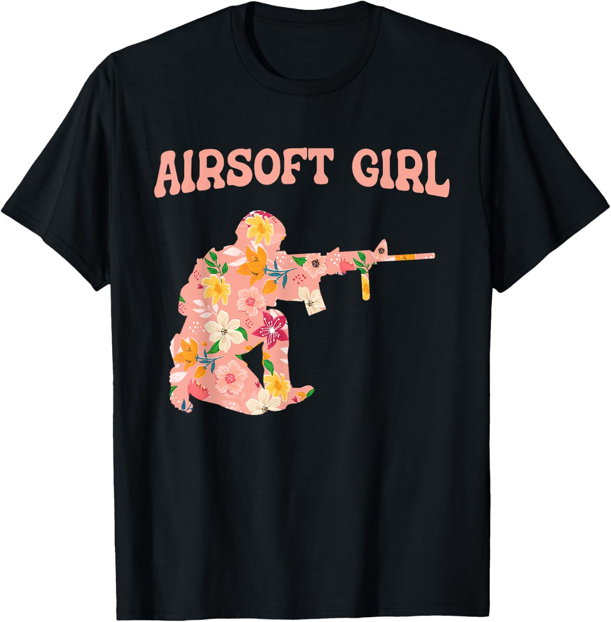 Airsoft Girl Funny Combat Sport Gun Battle Apparel Premium Print 2