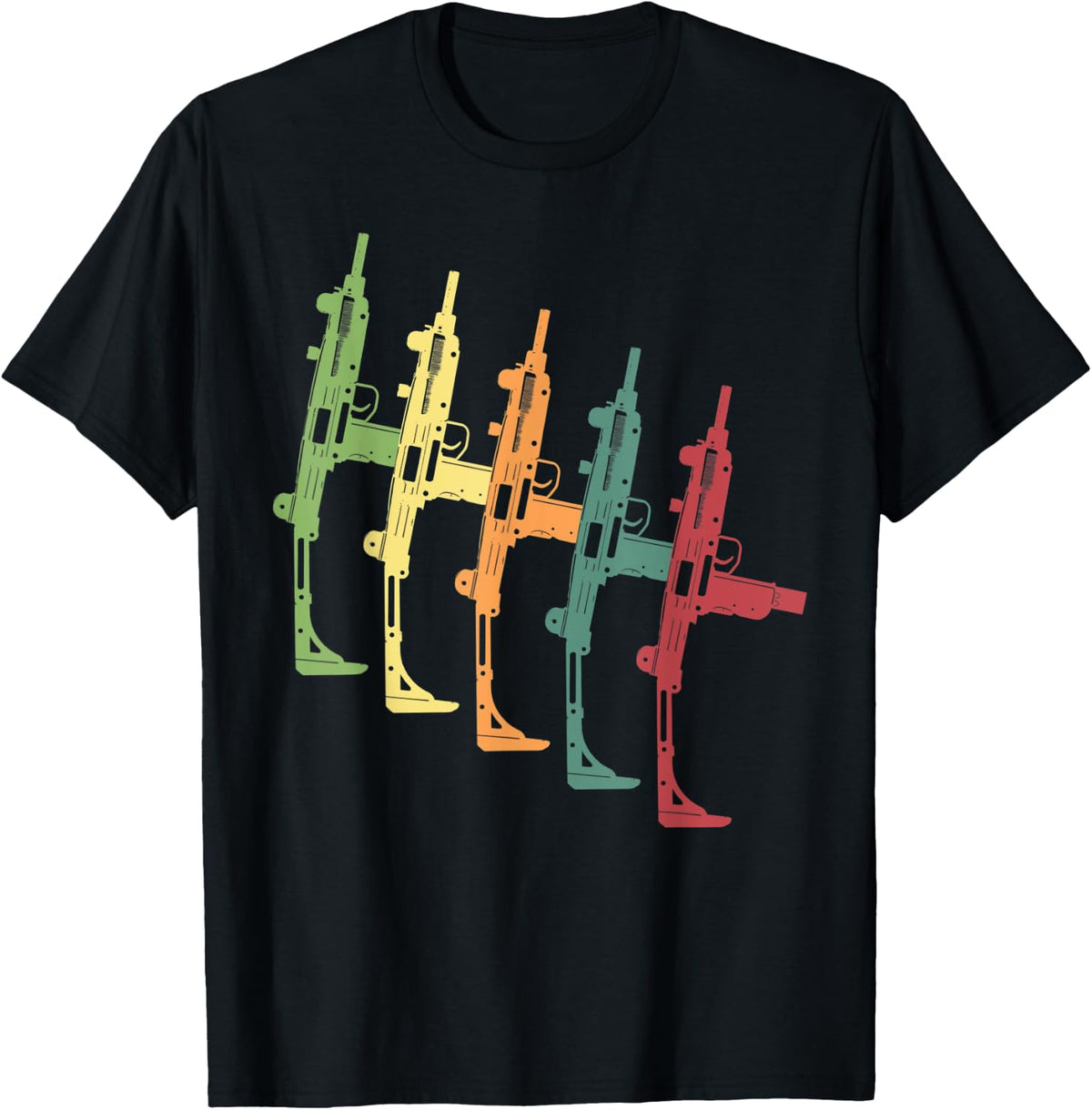 Vintage Uzi Submachine Gun Apparel Clean Design
