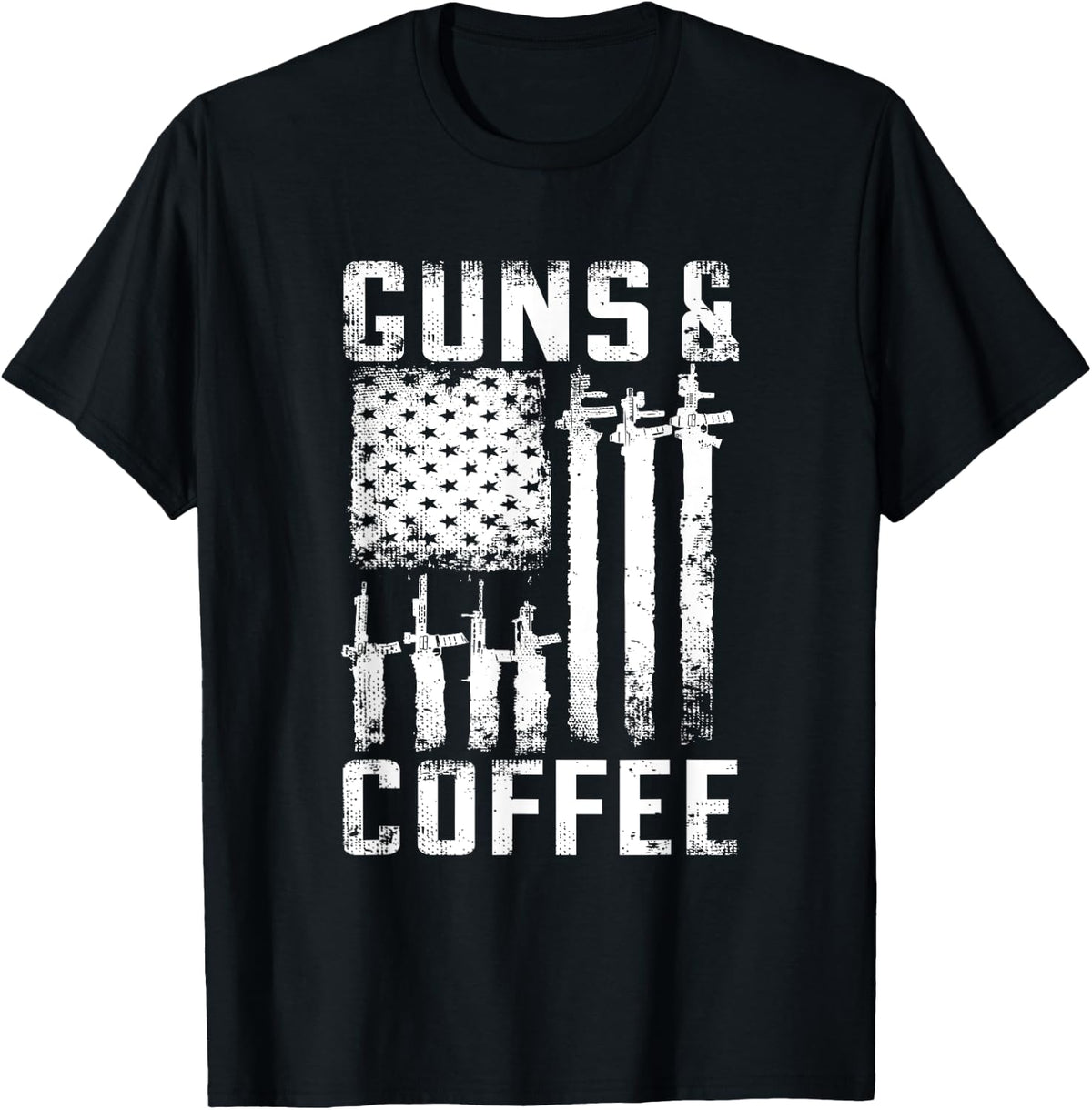 Mens I Love Guns Black Rifle Coffee For Men Apparel Everyday Wear