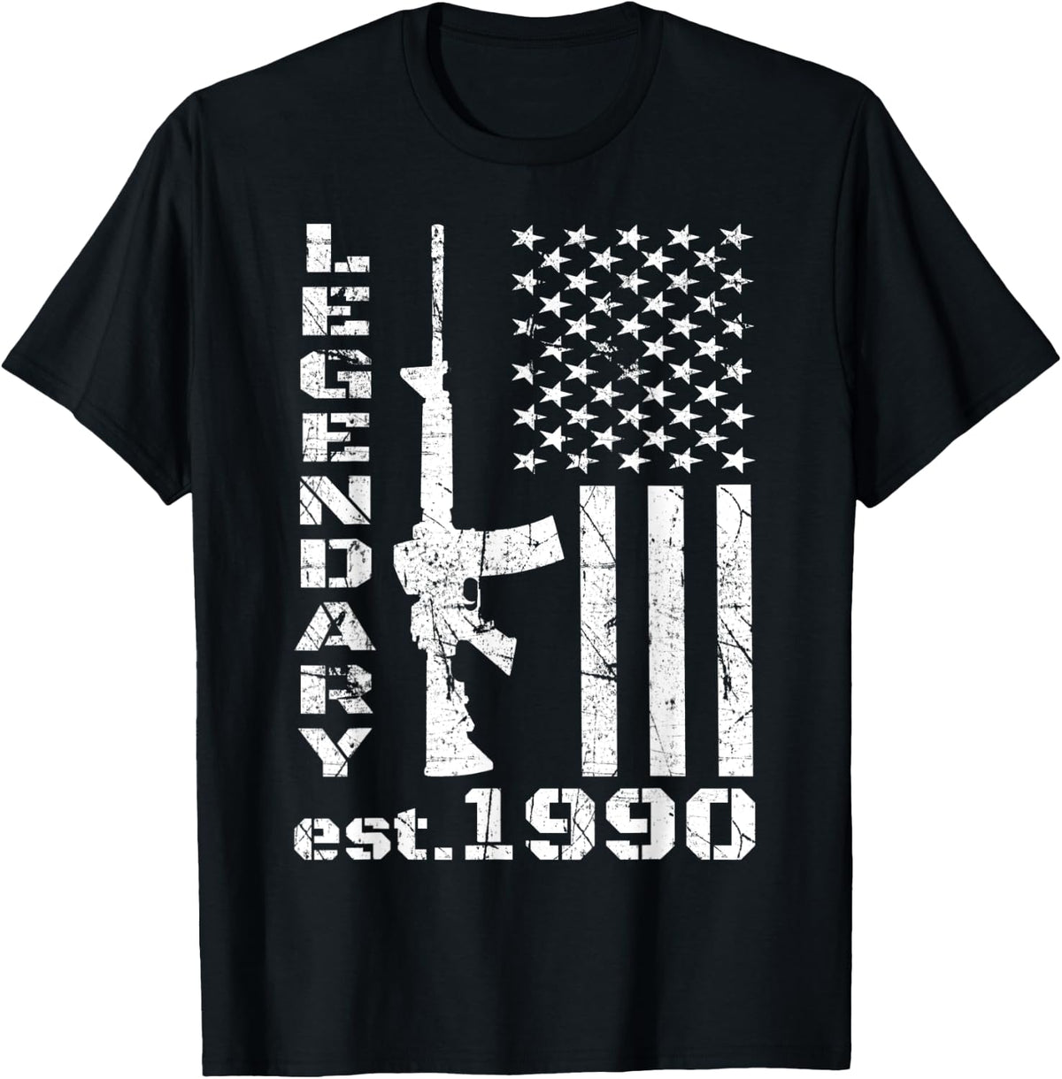 1990 31st Birthday Legendary Patriot American Ar 15 Pro Gun Apparel Premium Print