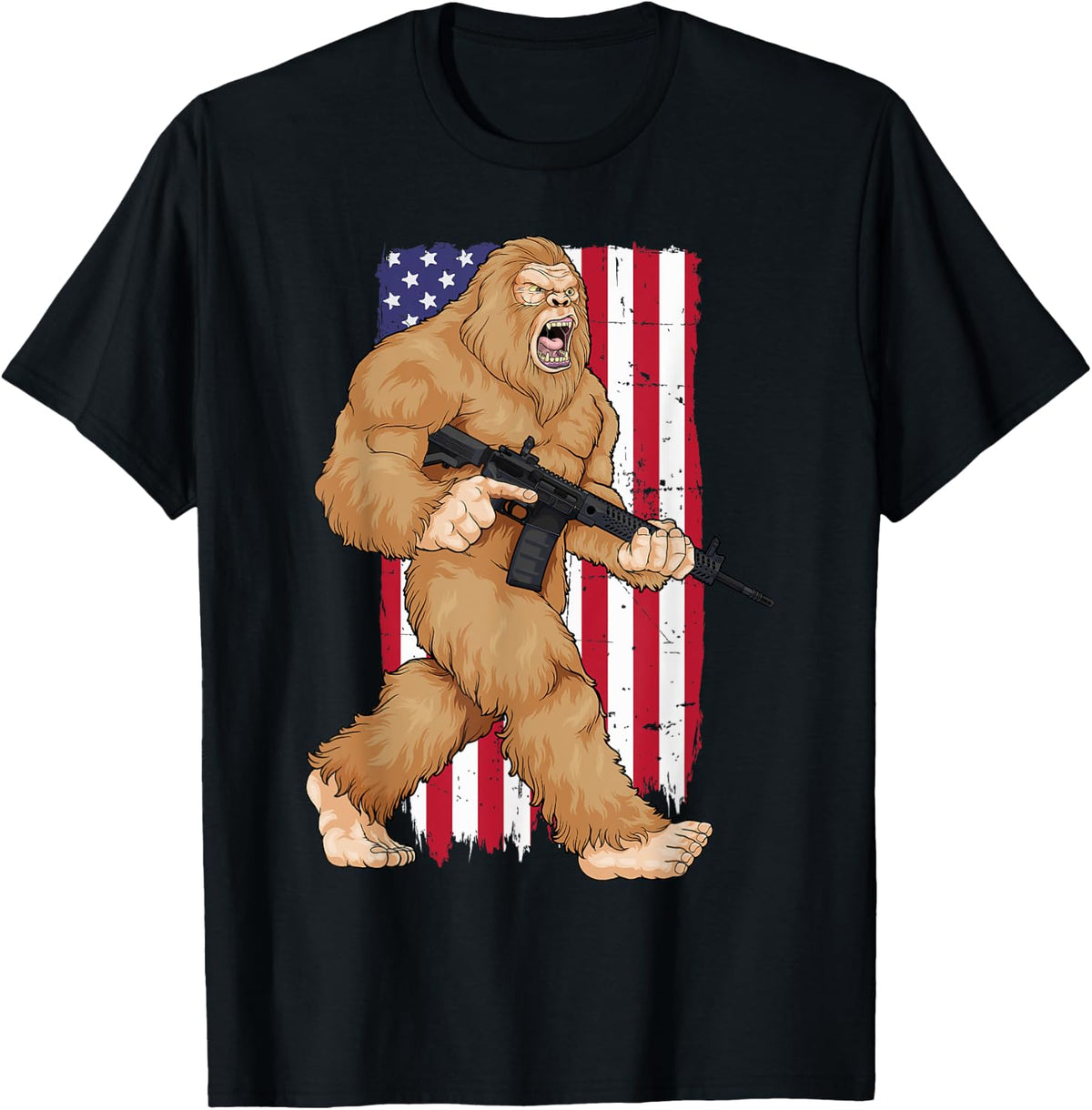 Bigfoot 2nd Amendment Right To Bear Arms Gift For Gun Owner Apparel Gift Ready 2