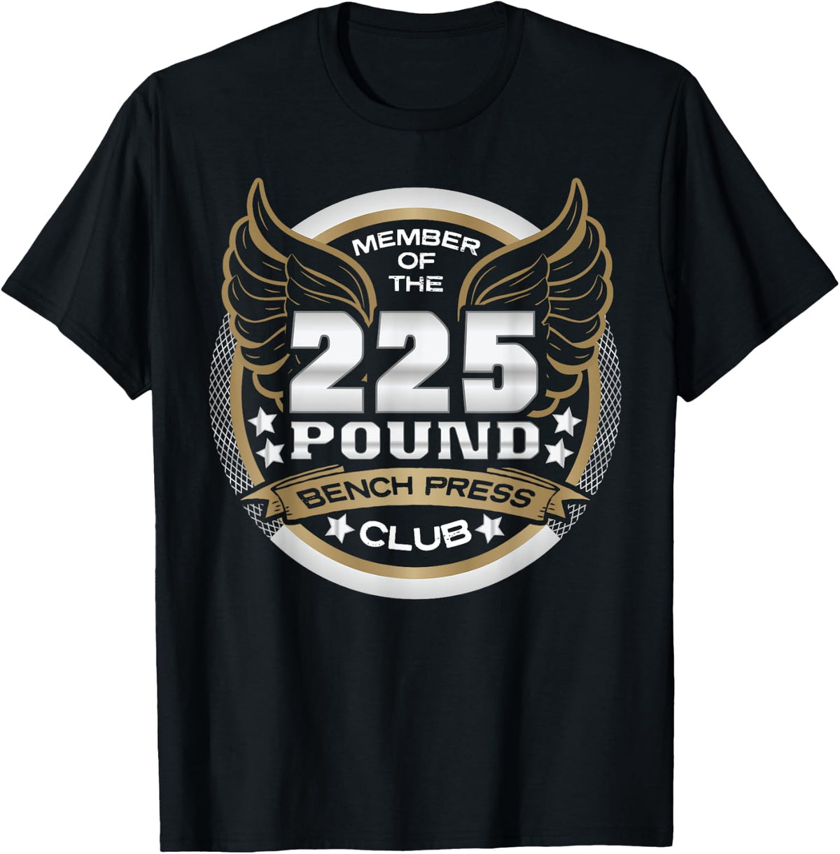 Bench Press 225 Pound Club for Powerlifter Weightlifter Shirt 129