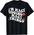 Macy Retro Groovy Im Doing Things Funny Mothers Day Shirt
