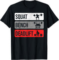 Gym Workout Squat Bench Deadlift Apparel Minimal Style