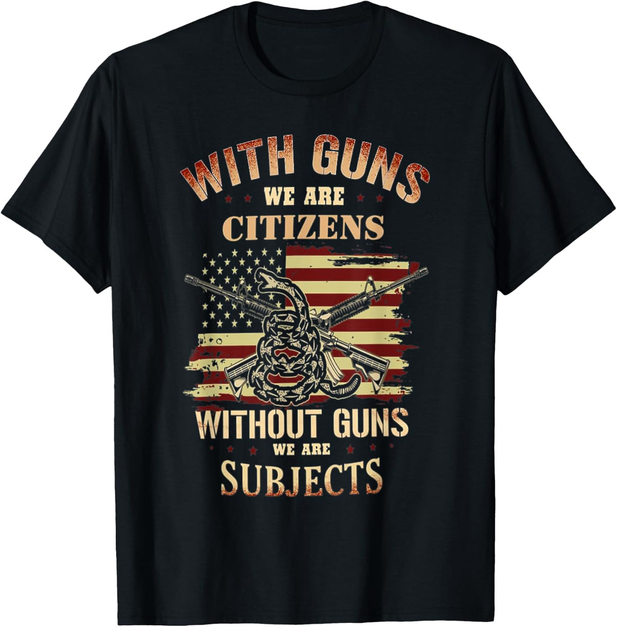 With Guns We Are Citizens Without Subjects Apparel Premium Print